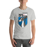 Pets Not Bets Shield - Short-Sleeve Unisex T-Shirt - Grey Lives Matter Shop