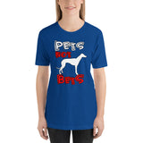Pets Not Bets Trendy Letters - Short-Sleeve Unisex T-Shirt - Grey Lives Matter Shop