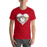 Greyhound Love Heart Short-Sleeve Unisex T-Shirt, WCH - Grey Lives Matter Shop