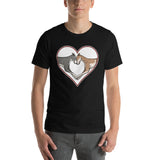 Greyhound Love Heart Short-Sleeve Unisex T-Shirt, WCH - Grey Lives Matter Shop
