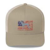 American Greyhound Custom Embroidered Trucker Cap - Grey Lives Matter Shop