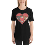 Greyhound Love Heart Short-Sleeve Unisex T-Shirt, PCH - Grey Lives Matter Shop