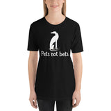 Pets Not Bets Sitting Grey - Short-Sleeve Unisex T-Shirt - Grey Lives Matter Shop
