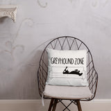 Greyhound Zone Throw Pillow - Grey Lives Matter Shop