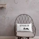 Greyhound Zone Throw Pillow - Grey Lives Matter Shop