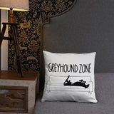 Greyhound Zone Throw Pillow - Grey Lives Matter Shop