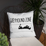 Greyhound Zone Throw Pillow - Grey Lives Matter Shop