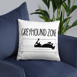 Greyhound Zone Throw Pillow - Grey Lives Matter Shop