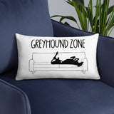 Greyhound Zone Throw Pillow - Grey Lives Matter Shop