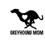 Greyhound Mom Love Heart - Vinyl Decal Car Sticker - Grey Lives Matter Shop