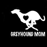 Greyhound Mom Love Heart - Vinyl Decal Car Sticker - Grey Lives Matter Shop