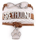 Infinity Love Dog Paw Greyhound Bracelet - Grey Lives Matter Shop