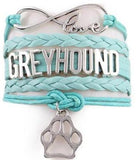 Infinity Love Dog Paw Greyhound Bracelet - Grey Lives Matter Shop