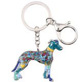 Greyhound Enamel Key Ring - Grey Lives Matter Shop