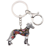 Greyhound Enamel Key Ring - Grey Lives Matter Shop