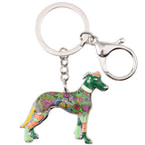 Greyhound Enamel Key Ring - Grey Lives Matter Shop