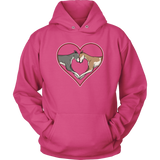 Greyhound Love Heart Unisex Hoodie - Grey Lives Matter Shop