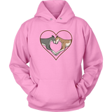Greyhound Love Heart Unisex Hoodie - Grey Lives Matter Shop