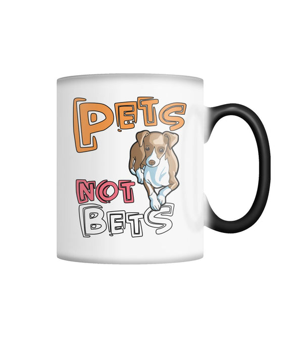 Pets Not Bets Cartoon Color Changing Mug - Grey Lives Matter Shop