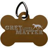 Grey Lives Matter Logo Dog Bone Pet Tag - Grey Lives Matter Shop