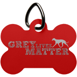 Grey Lives Matter Logo Dog Bone Pet Tag - Grey Lives Matter Shop