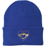 Greyhound Love Heart Custom Embroidered Knit Cap - Grey Lives Matter Shop