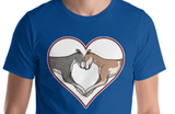 Greyhound Love Heart Short-Sleeve Unisex T-Shirt, WCH - Grey Lives Matter Shop