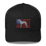 American Greyhound Custom Embroidered Trucker Cap - Grey Lives Matter Shop