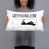 Greyhound Zone Throw Pillow - Grey Lives Matter Shop