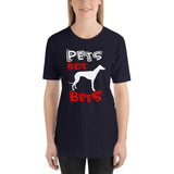 Pets Not Bets Trendy Letters - Short-Sleeve Unisex T-Shirt - Grey Lives Matter Shop