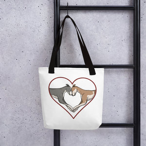 Greyhound Love Heart Tote Bag - Grey Lives Matter Shop
