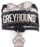 Infinity Love Dog Paw Greyhound Bracelet - Grey Lives Matter Shop